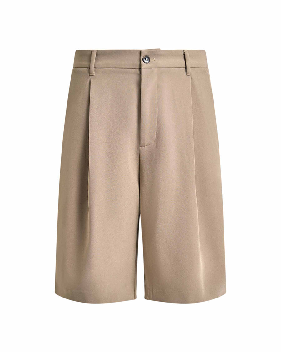 Matt Pleated Shorts