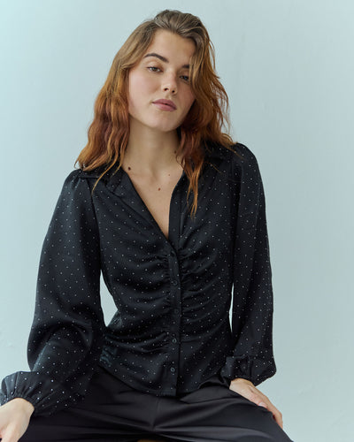 Kaira satin stone shirtThumbnail