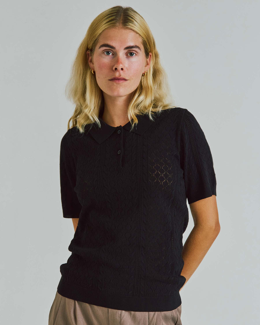 Alba ss knit polo