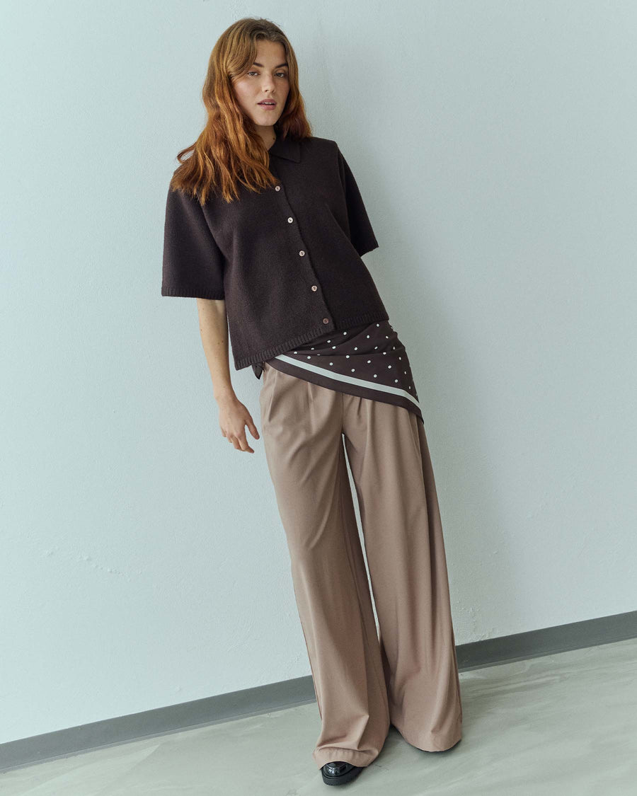 Purlazanna pleat pants