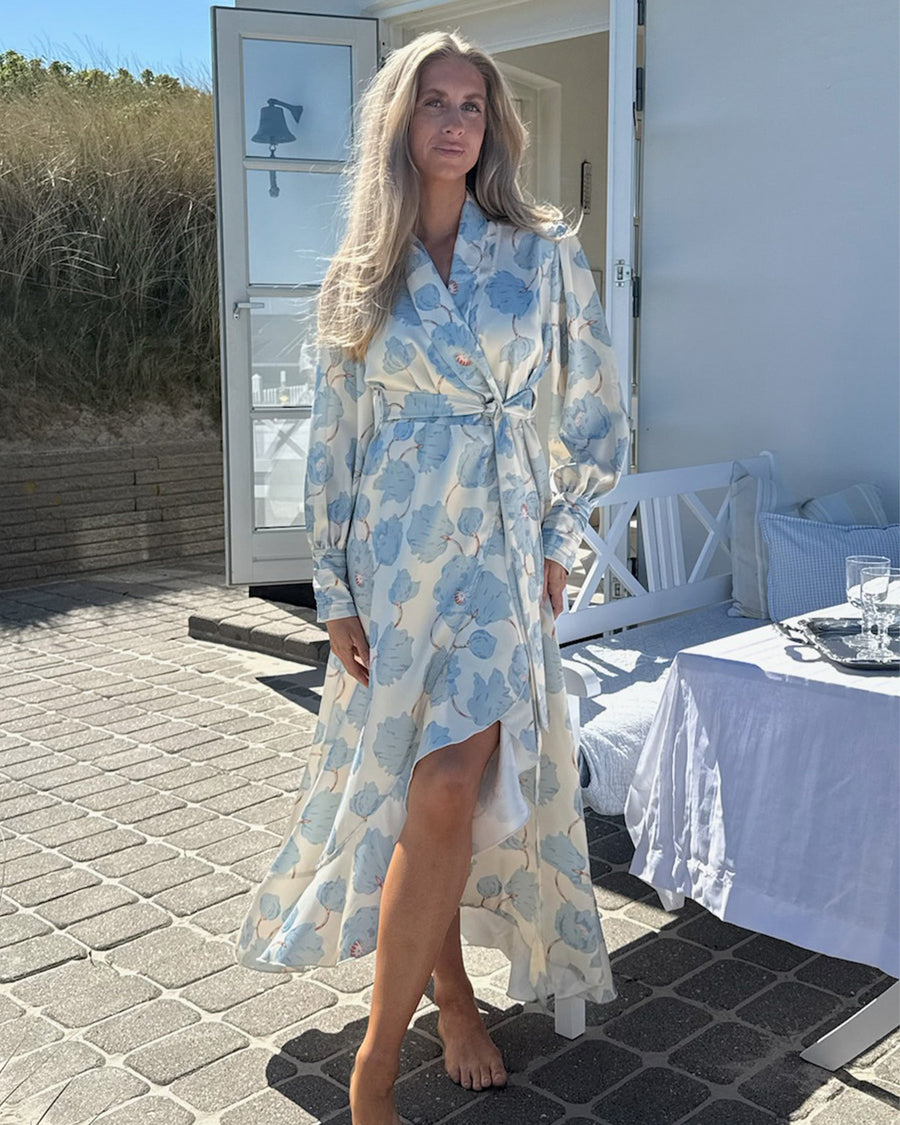 Signeic long wrap dress