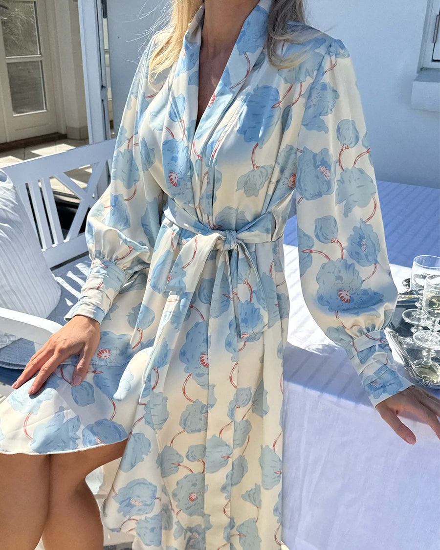 Signeic long wrap dress