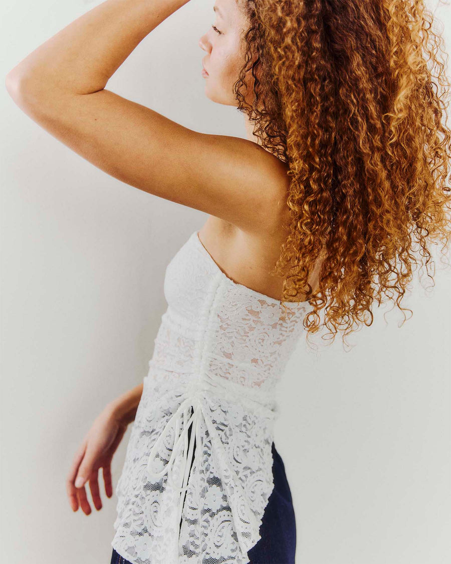 Holly bandeau lace top