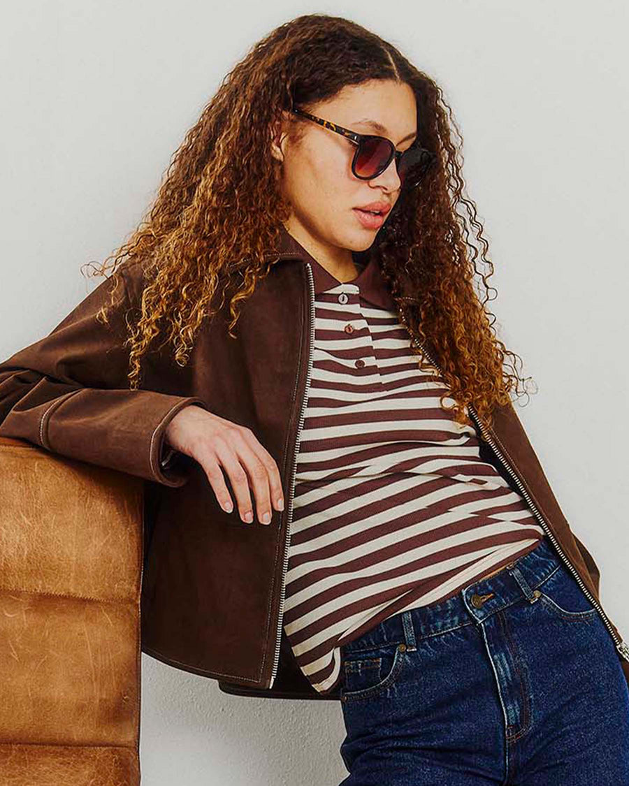 Emma fake suede jacket