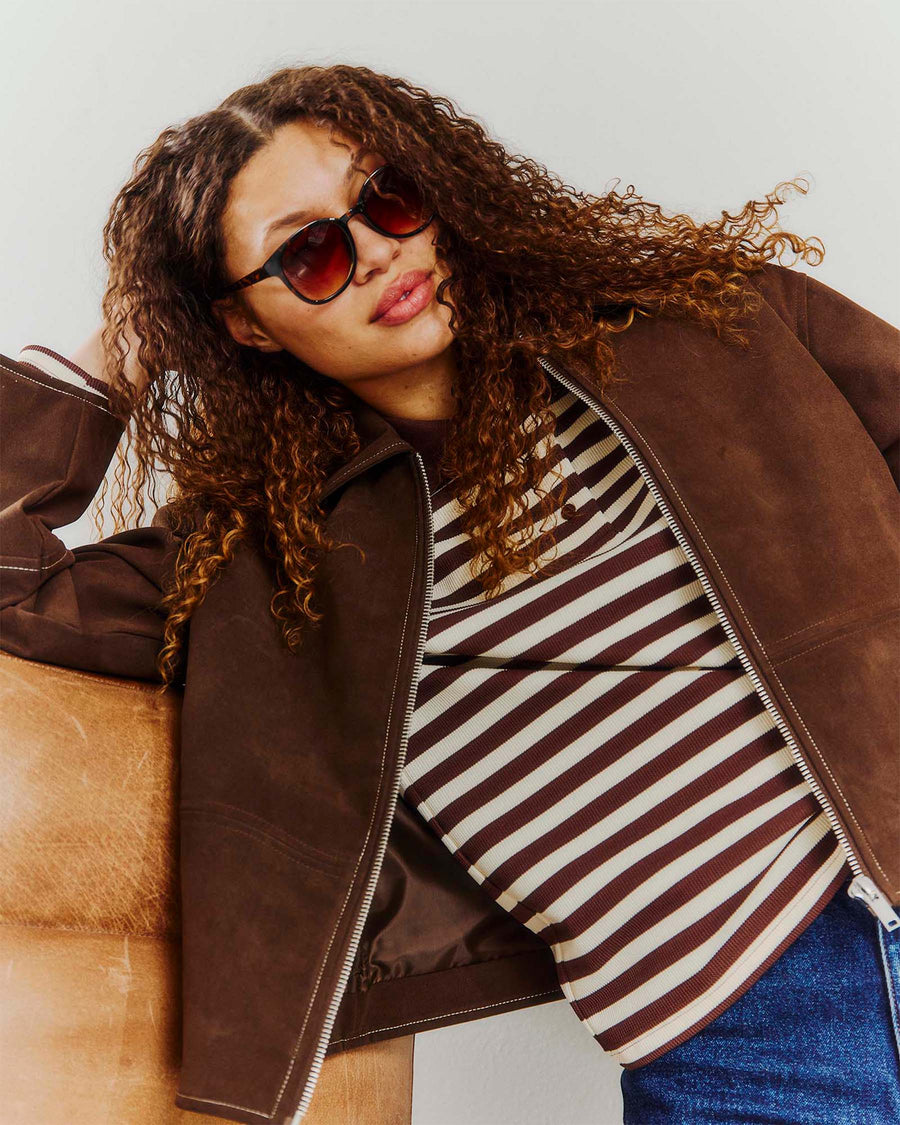 Emma fake suede jacket