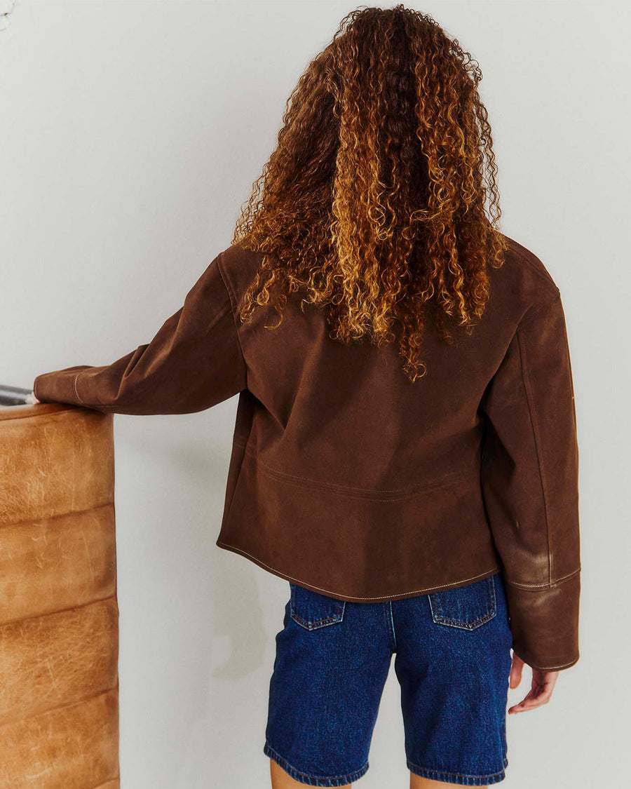 Emma fake suede jacket