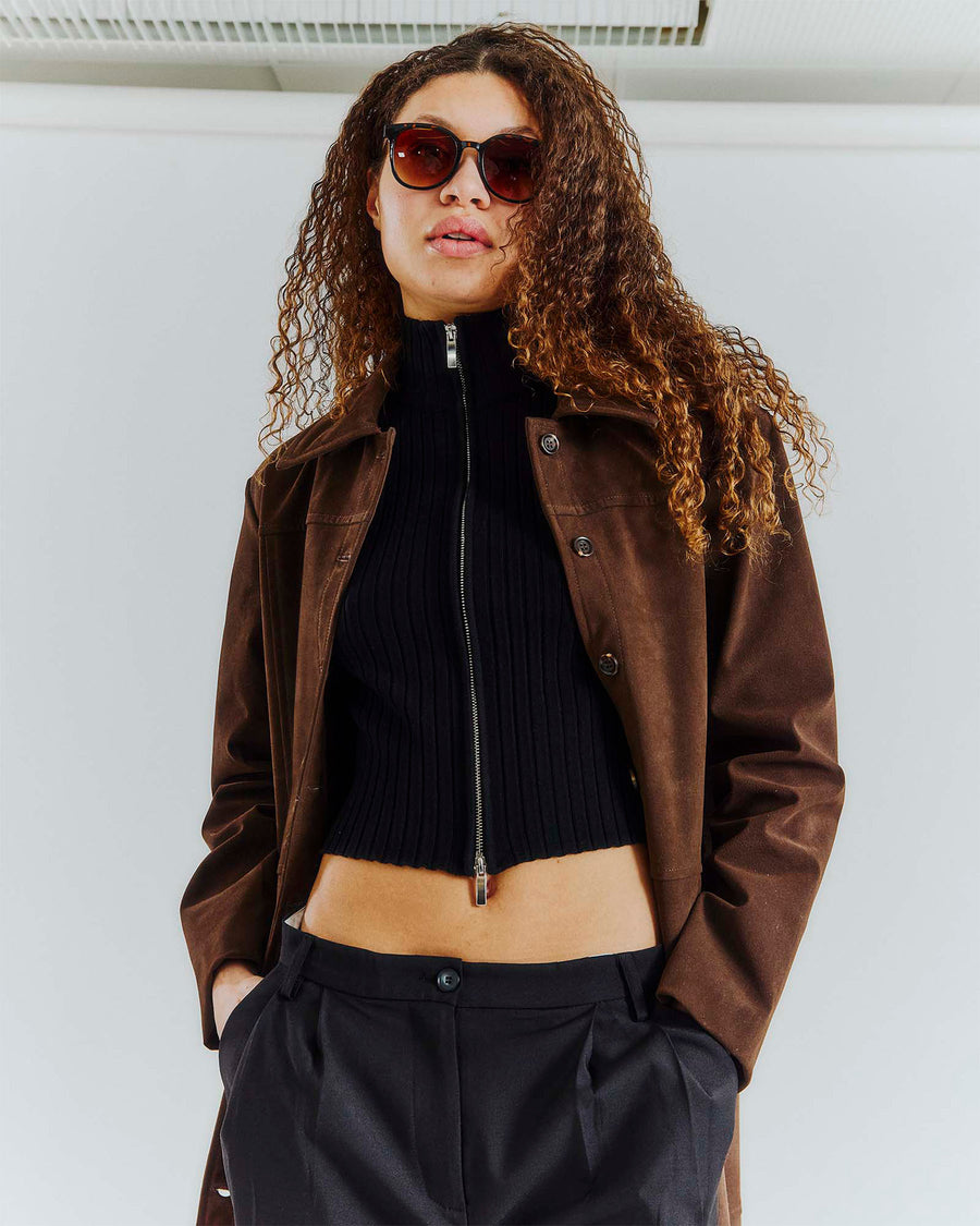 Ava fake suede jacket