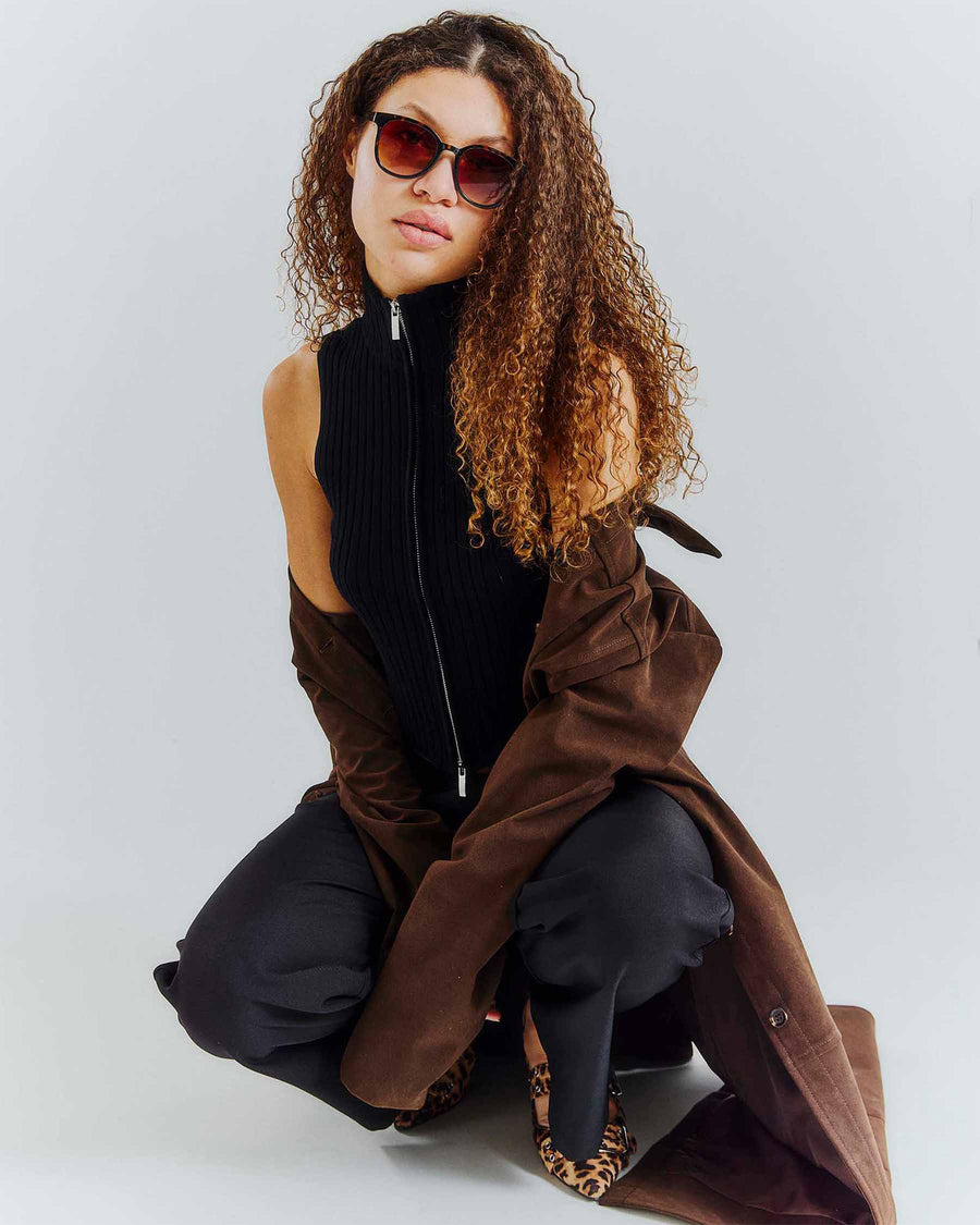 Ava fake suede jacket