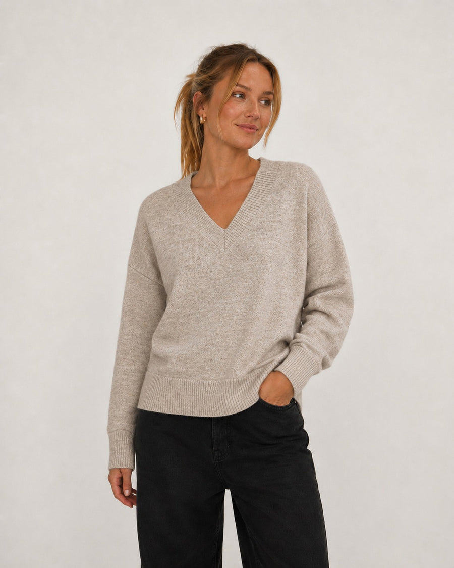 Purmelvina v-neck knit