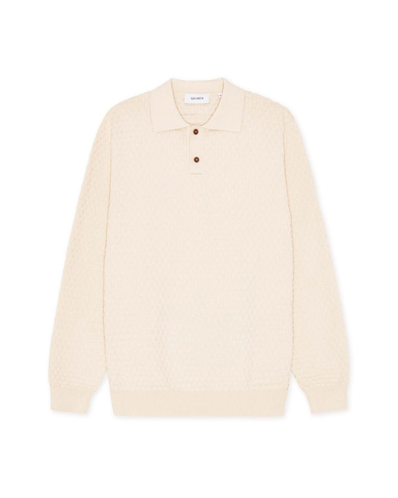 Billy Weave Knitted LS Polo