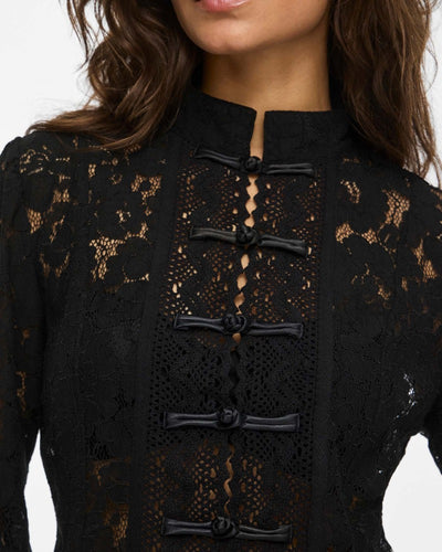NMVENNA L/S MANDARIN BLOUSEThumbnail 