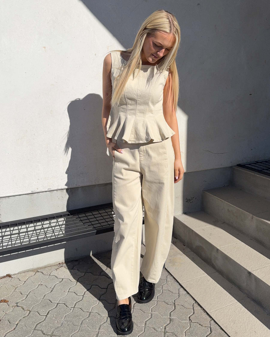 VICHIA PEPLUM TOP