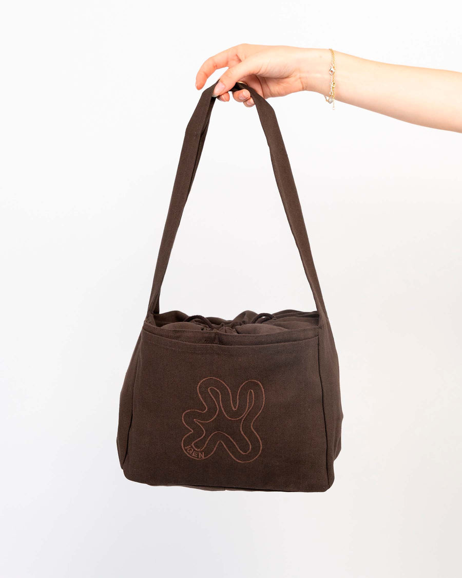 Brown mini shopper