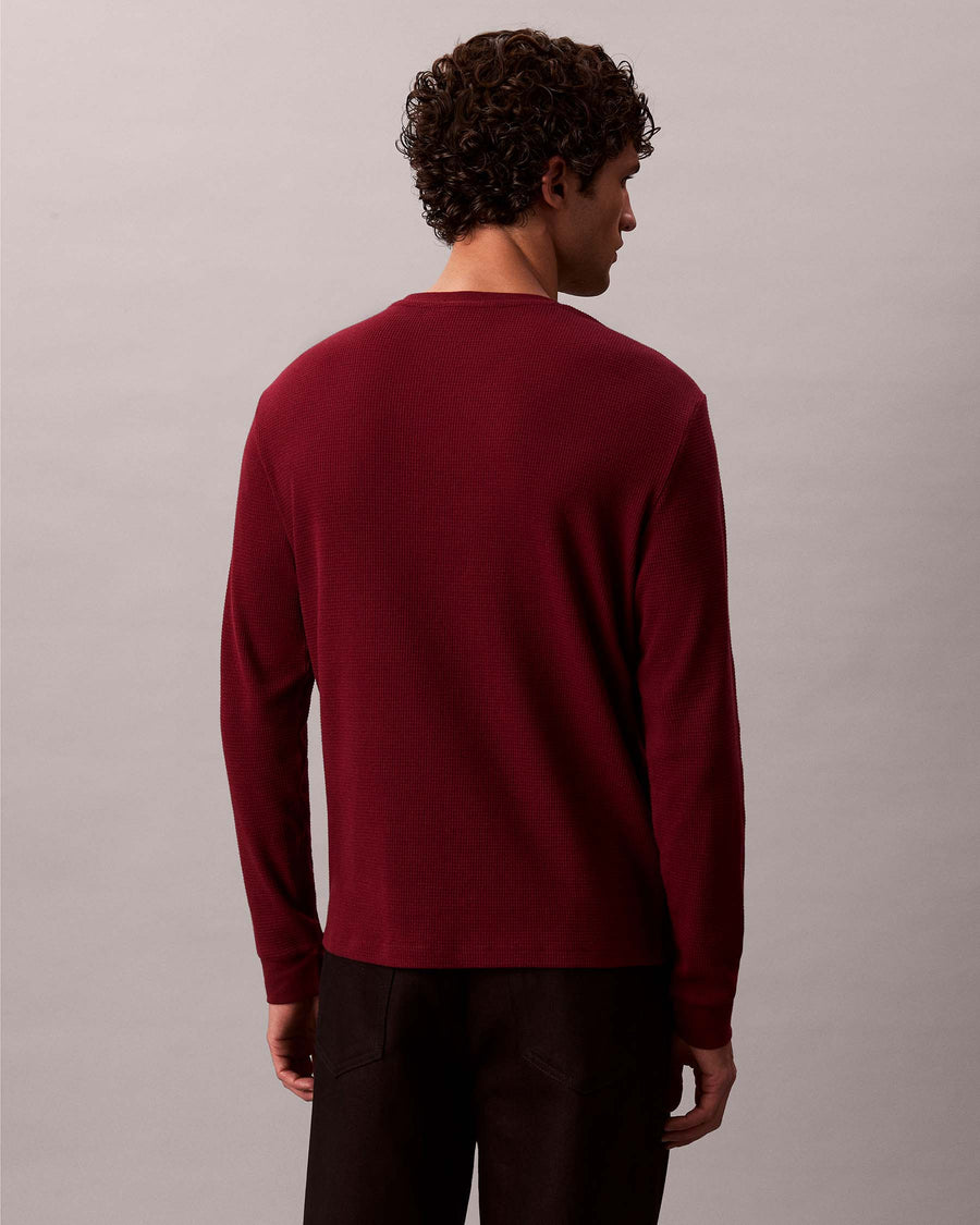LS WAFFLE BADGE CREWNK TEE
