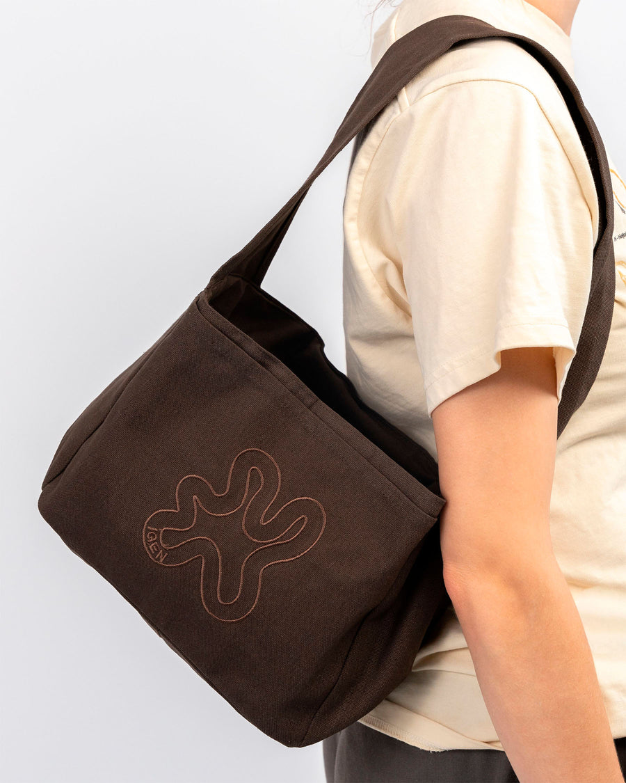 Brown mini shopper