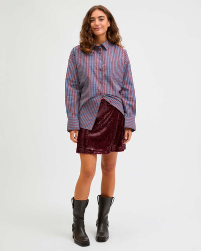 JXSIA TARA SEQUIN MINI SKIRTThumbnail 