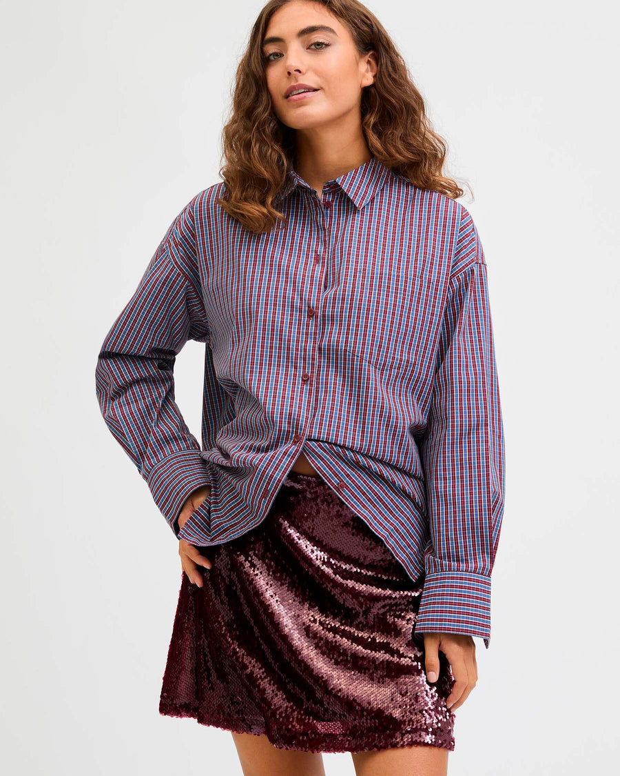 JXSIA TARA SEQUIN MINI SKIRT