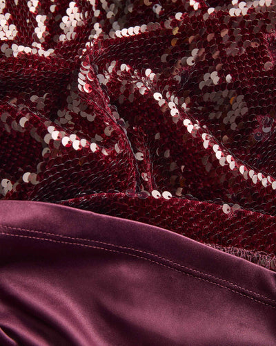 JXSIA SEQUIN SL V-NECK DRESSThumbnail 