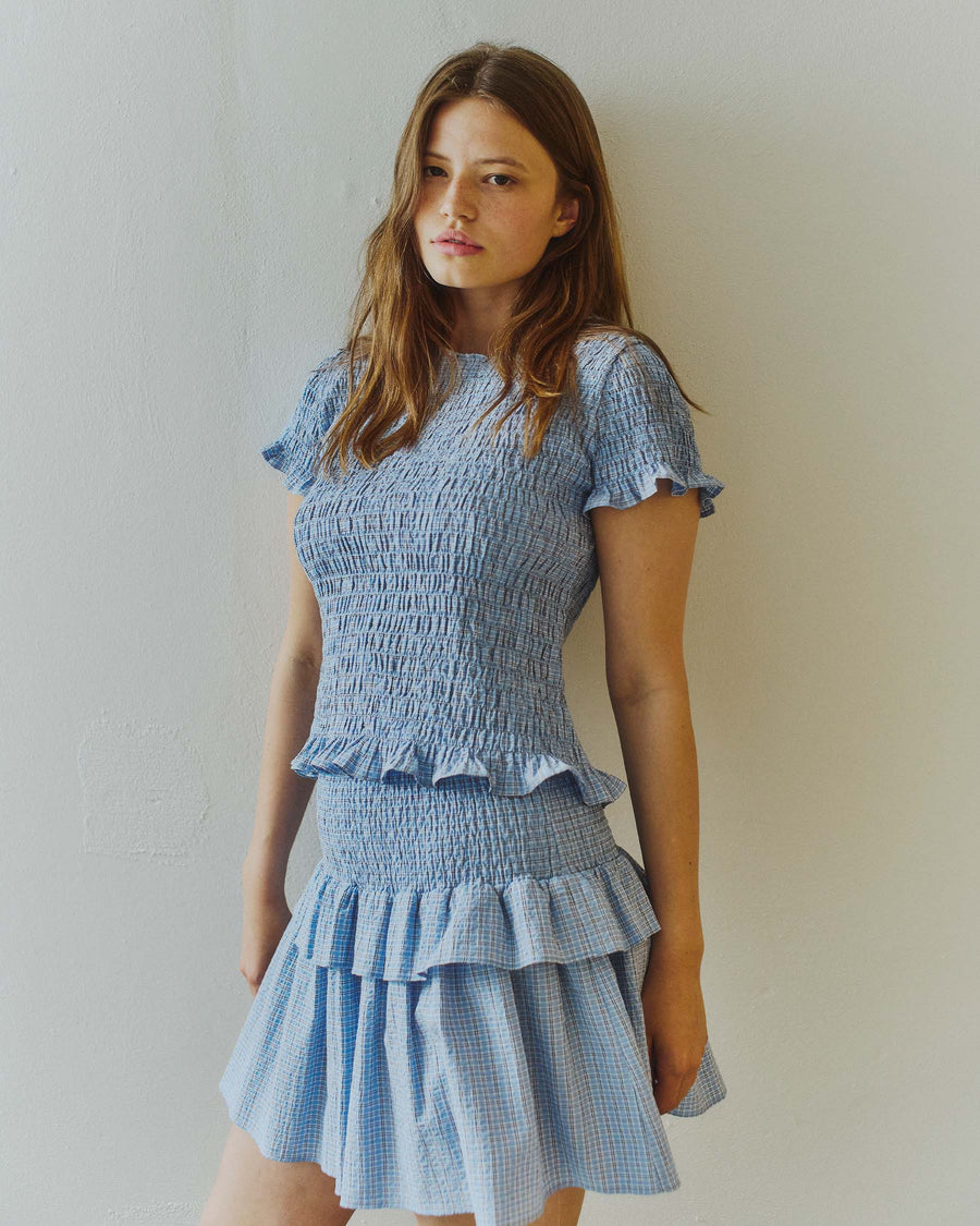 Sallie small check skirt