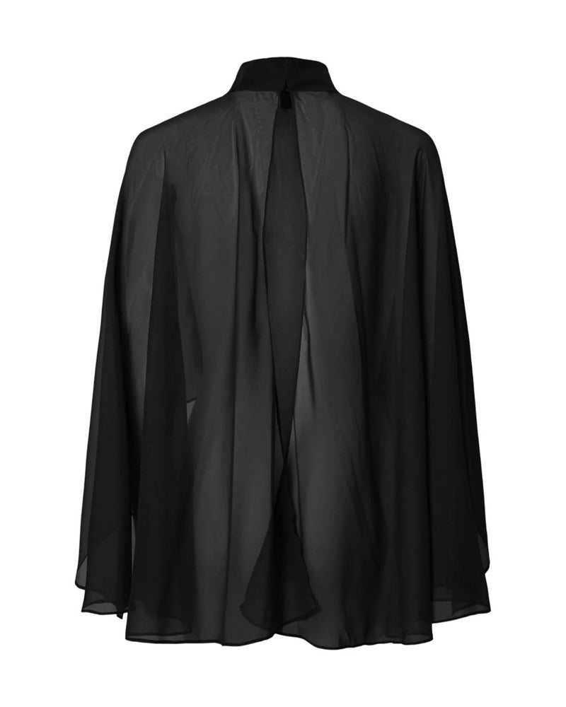 PCABIA HIGH NECK CAPE
