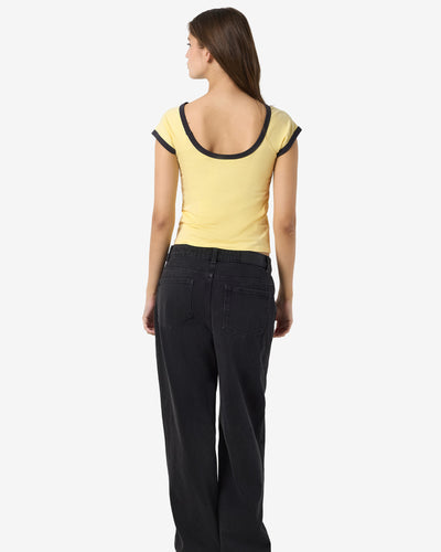 NMTWIN S/S O-NECK CONTRAST TEEThumbnail 