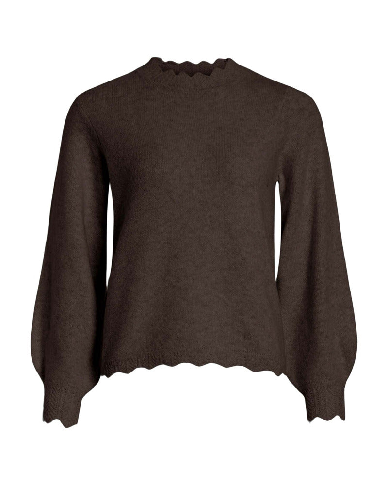 VINIKOLINA O-NECK L/S KNIT TOP