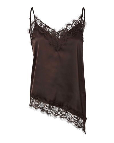 PCNOMI STRAP SATIN LACE TOPThumbnail 