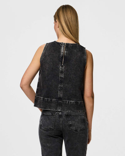 Pcnoel sl o-neck denim topThumbnail 