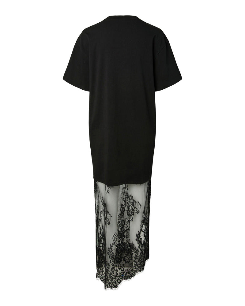 PCMAVE SS LACE ANKLE DRESS