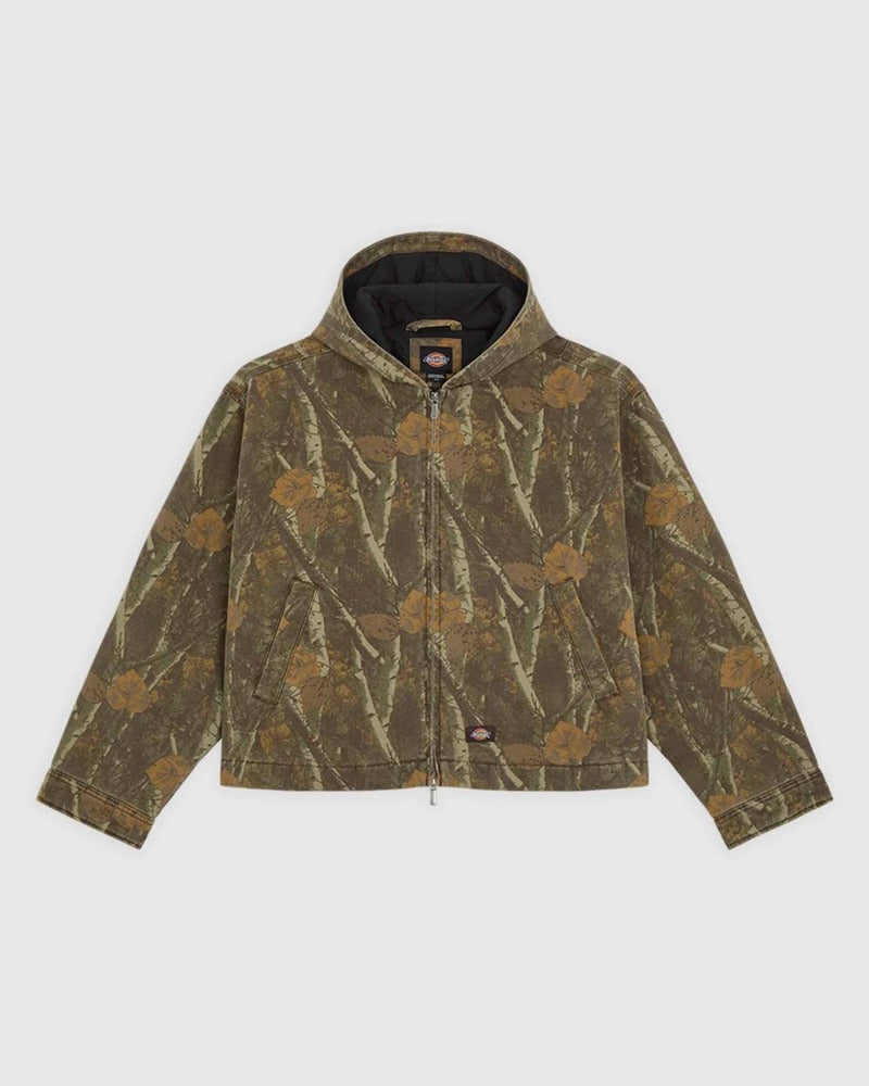 MIAMI CANVAS CAMO HOOD JACKET