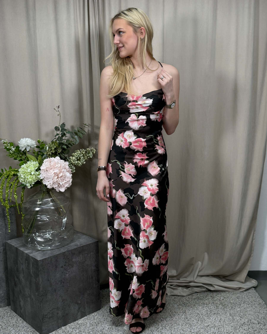 Objsally maxi slip dress