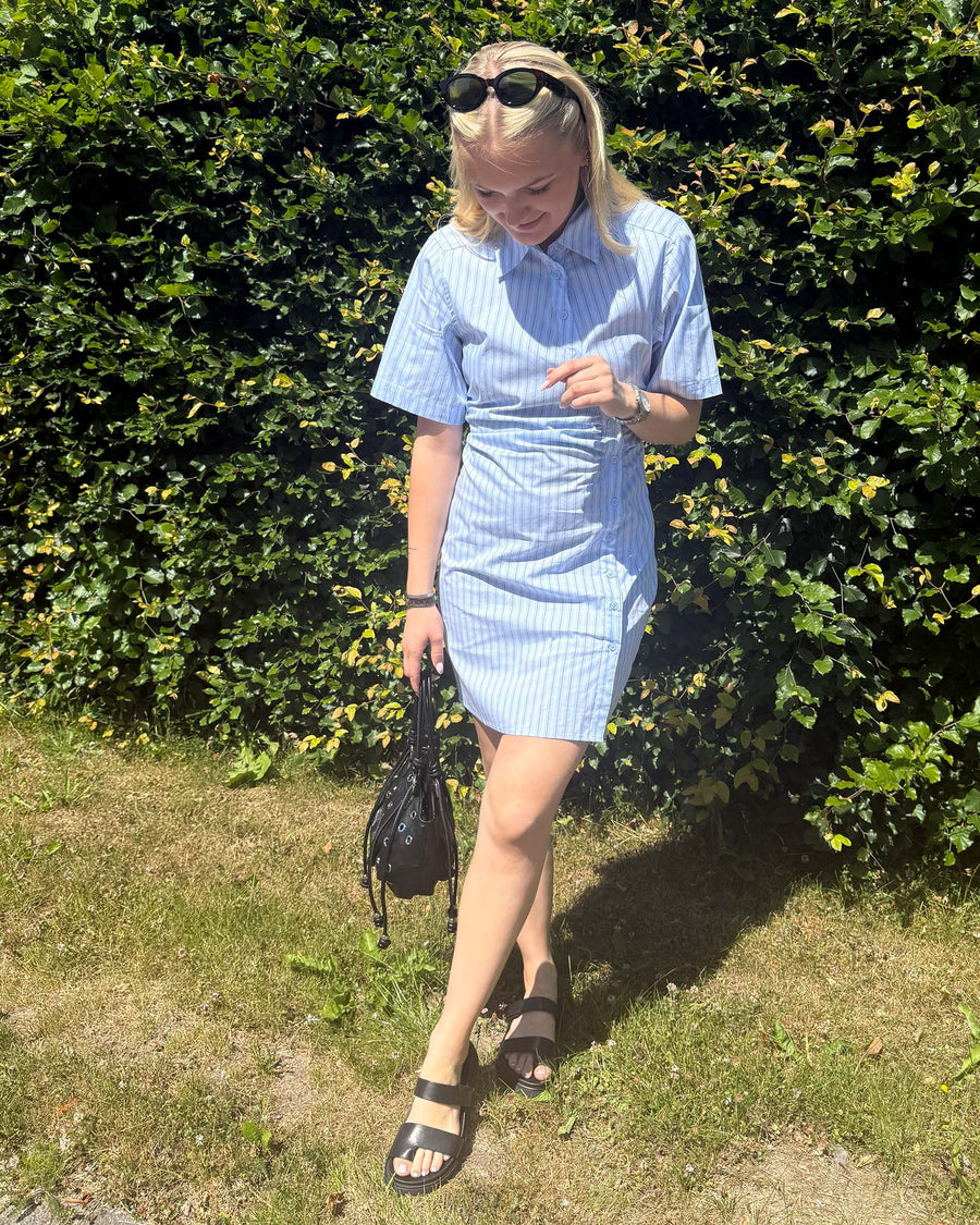 Faylin stripe tee dress
