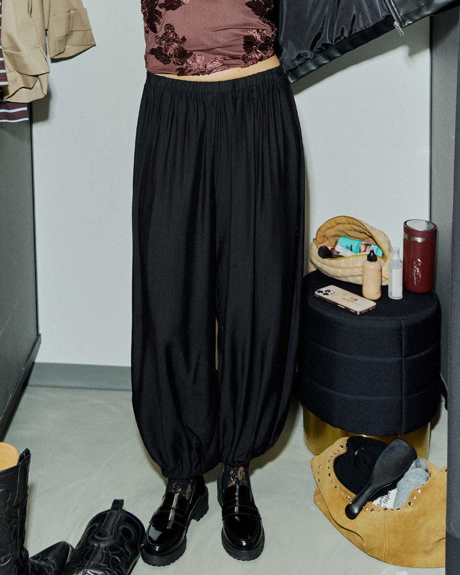 Puresmine satin harem pant