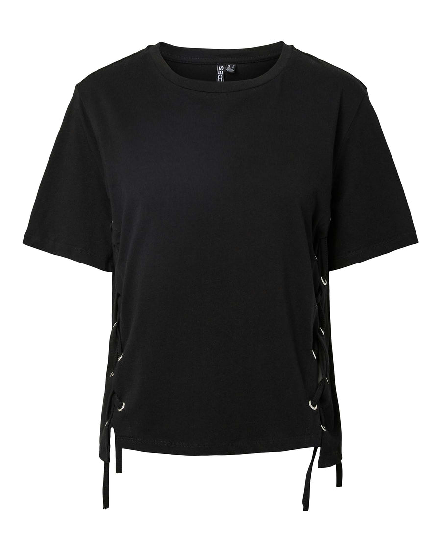 PCFENJA TIE DETAIL T-SHIRT
