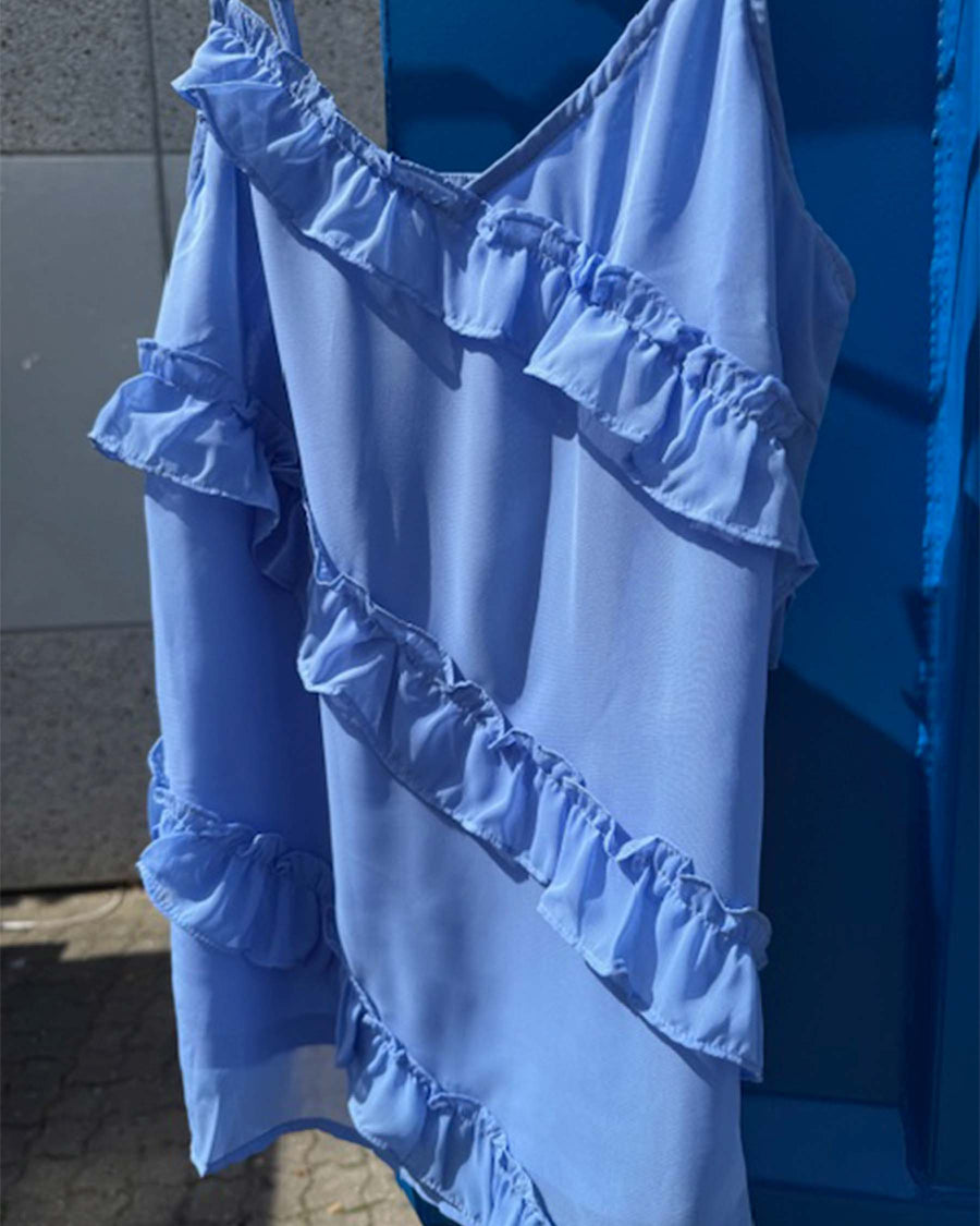PCTWIRL FRILL STRAP TOP