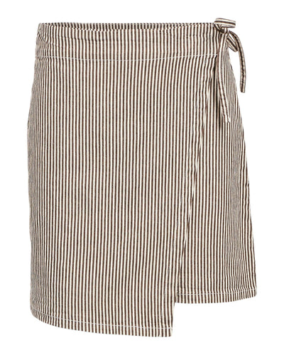 OBJSOLA TWILL WRAP SHORT SKIRTThumbnail 