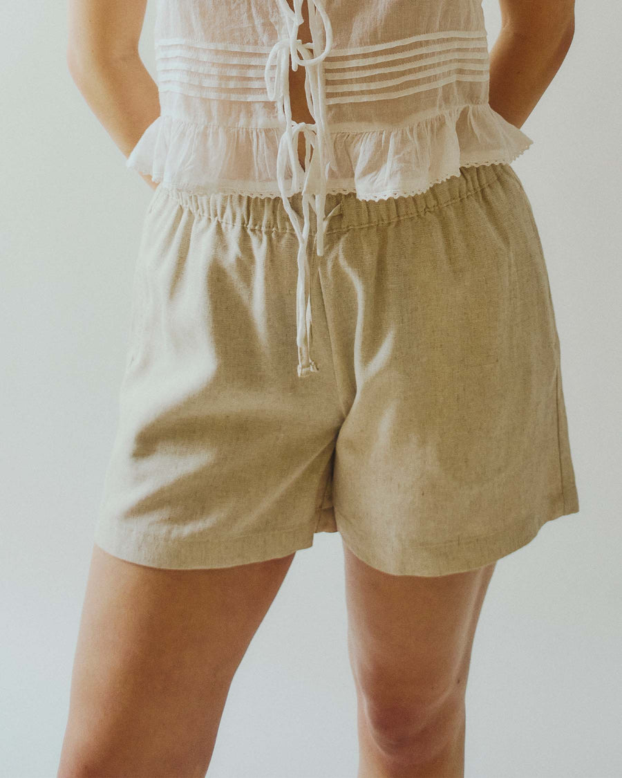 Purmathilda linen shorts
