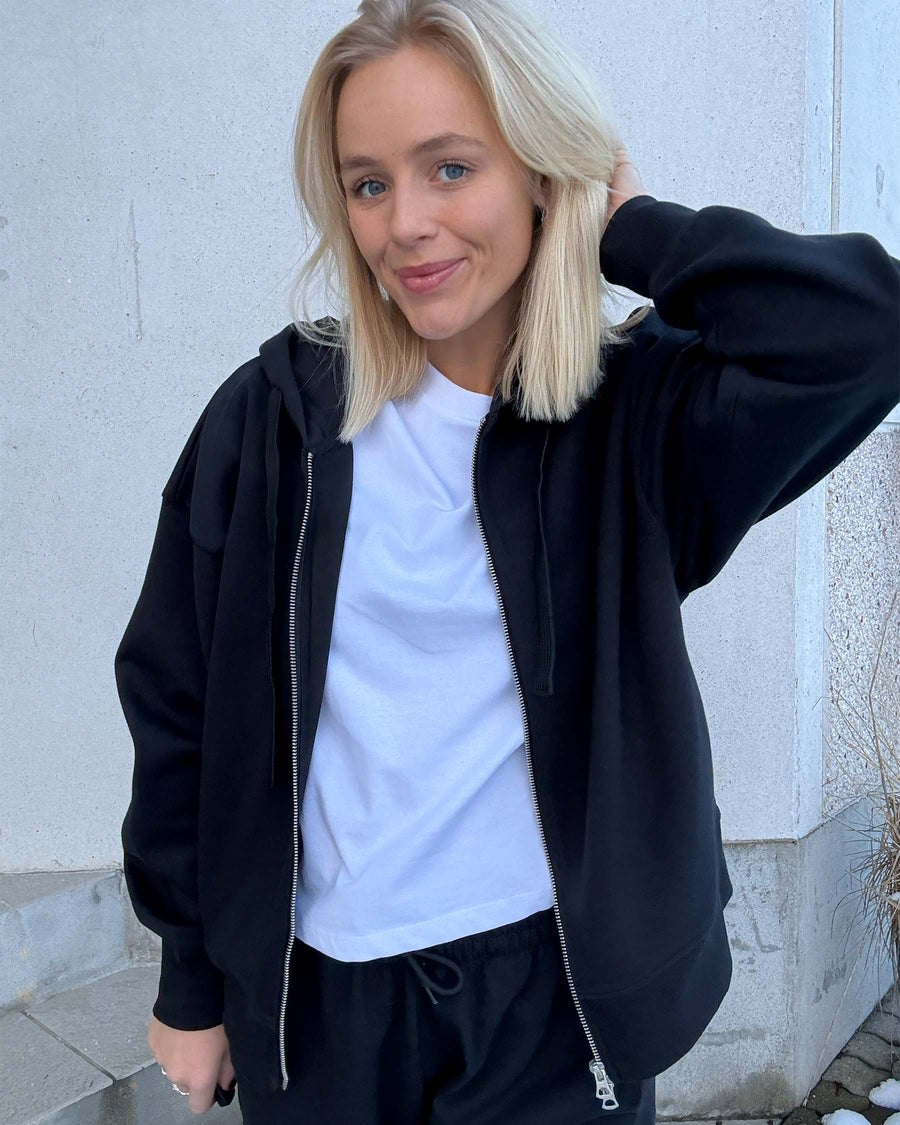 Rosa oversized zip hoodie