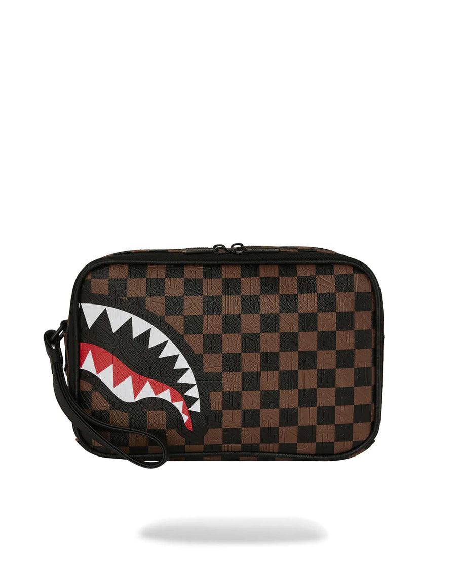 CHECK 2 EMBOSS TOILETRY BAG