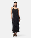 PCTWIRL FRILL MAXI STRAP DRESS