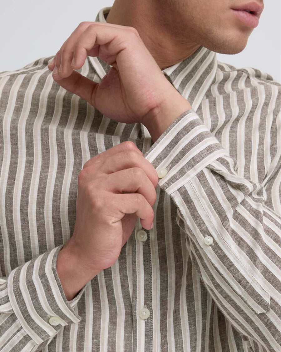 CFRISSA LS STRIPED LINEN