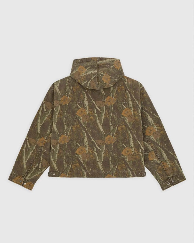 MIAMI CANVAS CAMO HOOD JACKET