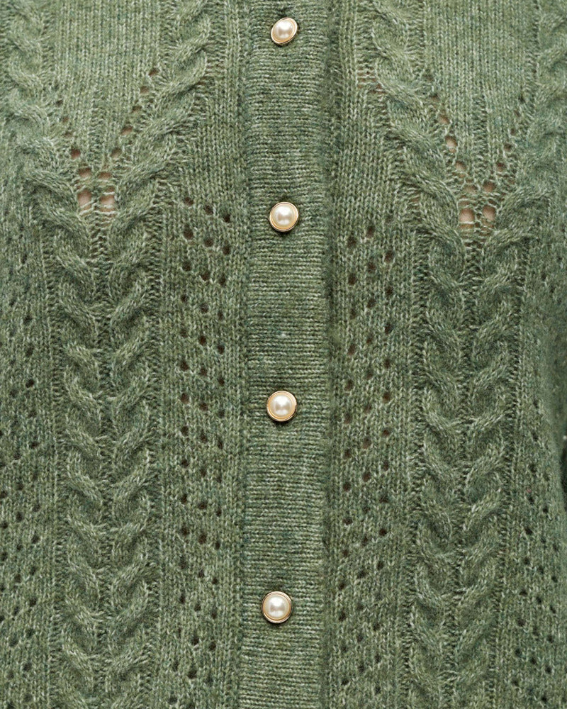 OBJFLORA LS KNIT CARDIGAN