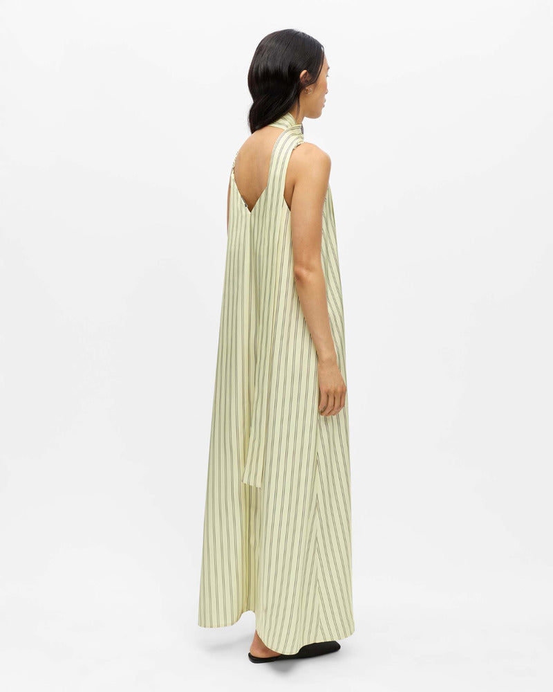 OBJCHILLI S/L LONG SLIP DRESS