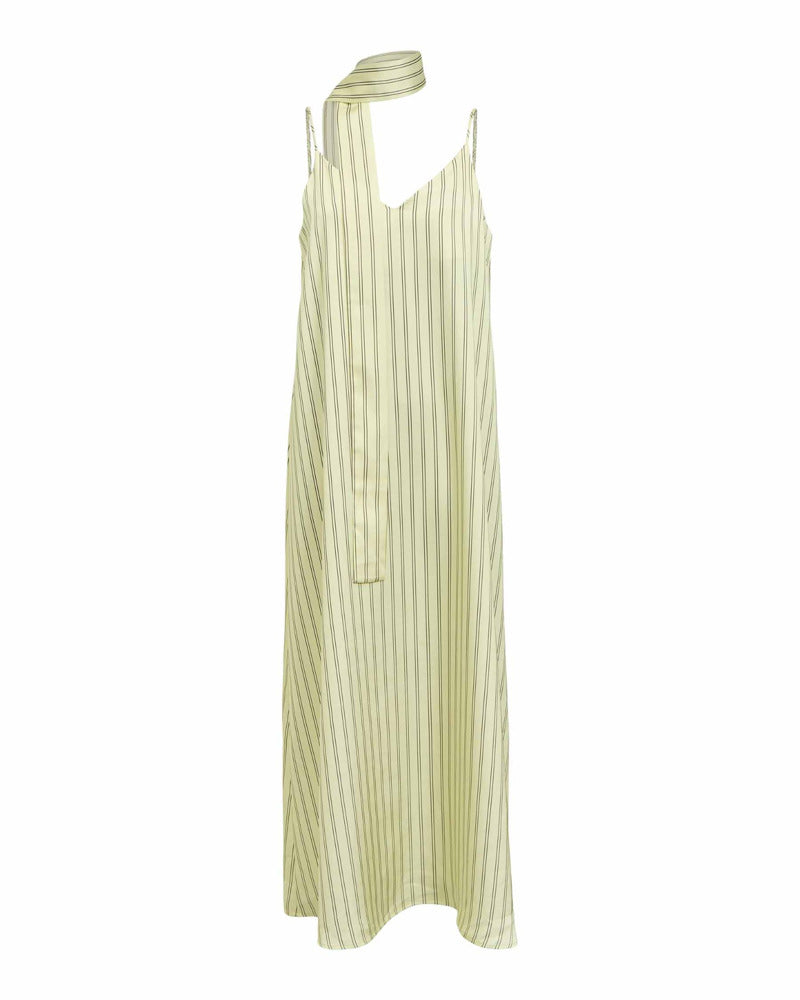 OBJCHILLI S/L LONG SLIP DRESS