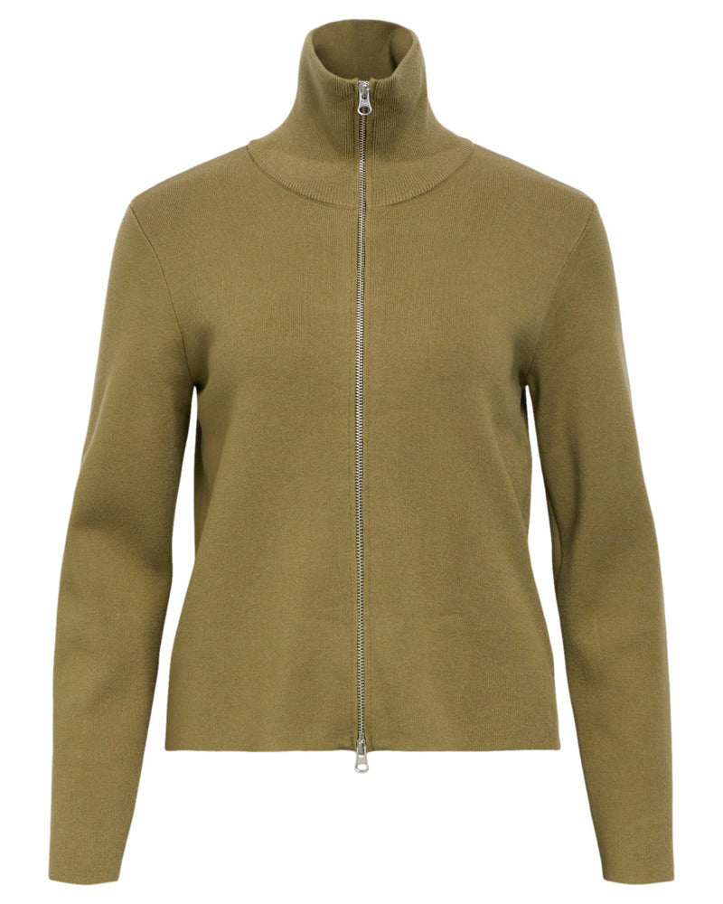 OBJREYNARD L/S RE ZIP CARDIGAN