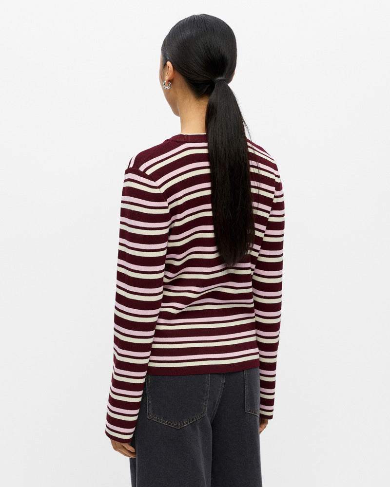 OBJESTER L/S RE KNIT PULLOVER
