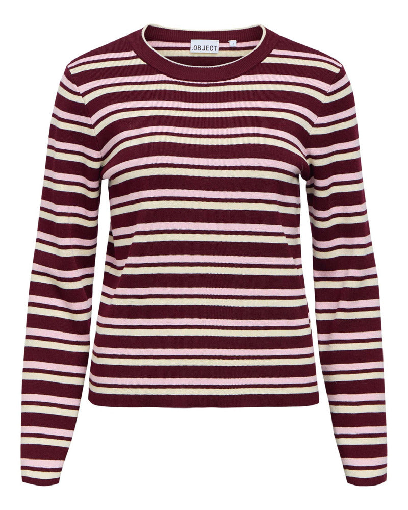 OBJESTER L/S RE KNIT PULLOVER