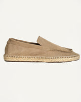 Suede espadrille loafer