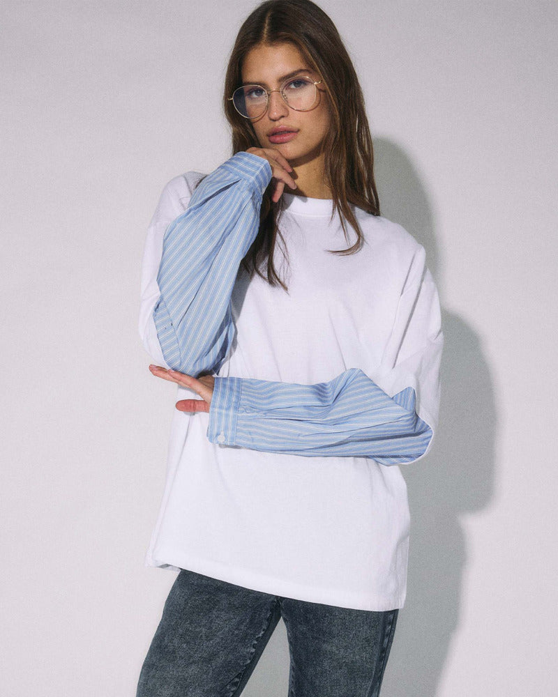 NMFREJA BELLE L/S MIX SHIRT